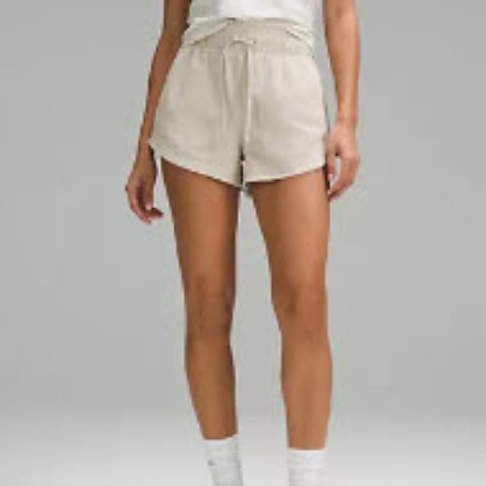 Lululemon Inner Glow High-Rise Short 3" Mojave Tan